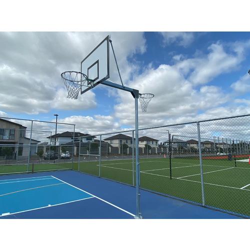 image of Regulation Height Combination Basketball and Netball System