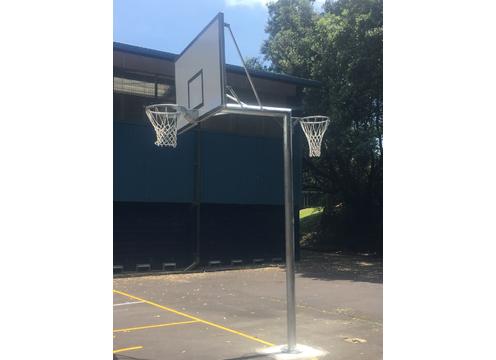 gallery image of Regulation Height Combination Basketball and Netball System