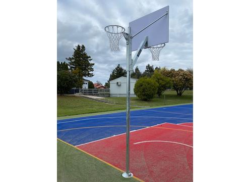 gallery image of Reversible Basketball and Netball System: Adjustable Height