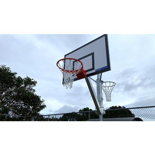 image of Reversible Basketball and Netball System: Adjustable Height