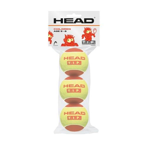 image of HEAD T.I.P.1 Pressureless Ball (Red): 3 Ball Pack