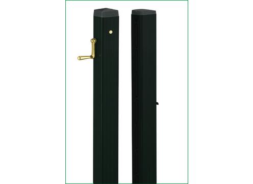 product image for Elite Steel Square Posts: Powder Coated Black