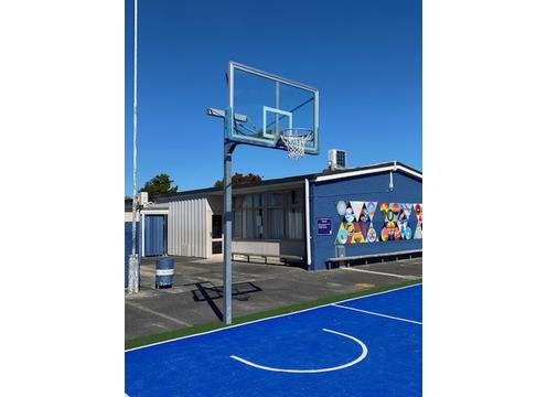 gallery image of Senior Heavy Duty 1200 Glass Basketball Tower