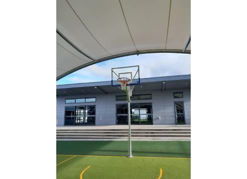 gallery image of Reversible Basketball and Netball System: Adjustable Height