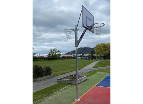 gallery image of Combination Basketball and Netball System: Adjustable Height